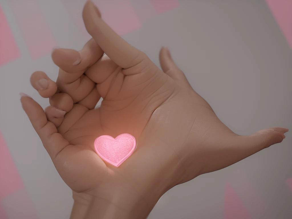 Korean hand heart, finger heart style, cute heart Korean, salanghaeyo, white background, one hend, pink heart, only hand and heart, a cute girl, dark gold pink background, cute beautiful love.