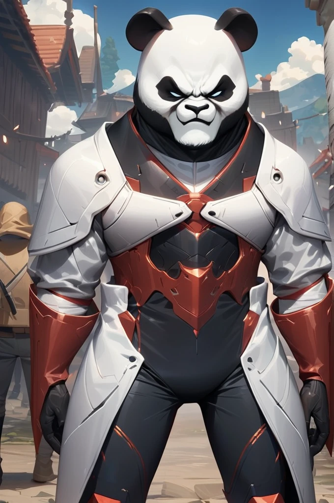 ((Best quality)), ((masterpiece)), (detailed), Angry panda