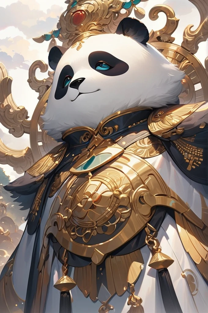 ((Best quality)), ((masterpiece)), (detailed), The panda god