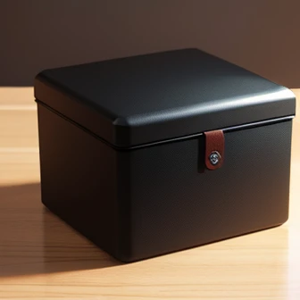 Black cloth box