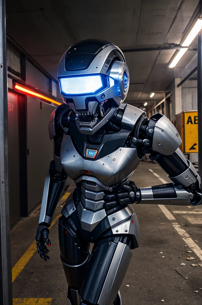 Robot like terminater in anger
