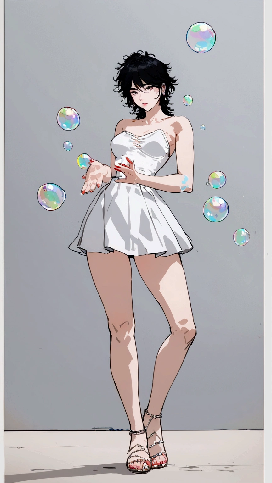 samdoesarts style drunk beauty plays the delirious person in the sandman, (Colorful soap bubbles that create hallucinations), author:Jeremy Mann, By Sandra Chevrier, author:dave mckean、richard avedon 和 maciej cuciara, Punk Rock, girl, High Detail, 8K