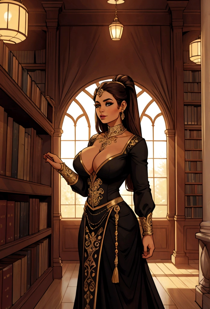 huge library nuscle woman