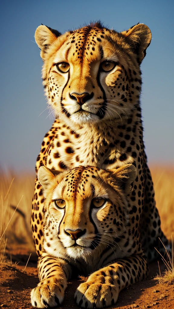 masterpiece, highres, cheetah, savanna, best background
