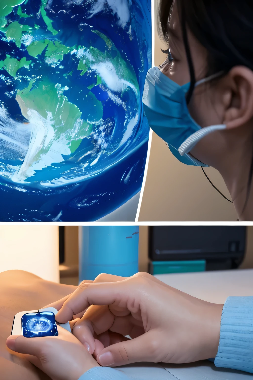medical care、climate change、Images showing how AI is helping to solve other problems