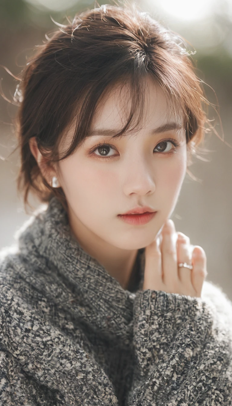 Cute Japanese Women Photos, Little Woman, 20-year-old, Beautiful and perfect face, Brown, Beautiful Face, thin: 1.2, (photo Realistic:1.4), (hyper Realistic:1.4), (Realistic:1.3),
(Smoother lighting:1.05), (Improving the quality of cinema lighting:0.9), 32k,
1 girl,20-year-oldの女の子, Realistic lighting, Backlight, The light shines on your face, Ray Tracing, (Bright light:1.2), (Improvement of quality:1.4),
(Highest quality Realistic textured skin:1.4), fine grain, Detailed face,
(tired, Sleepy and happy), (smile:0), Face close-up, 
(Accentuates body lines:1.1), (Enhances the beauty of skin texture:1.1)