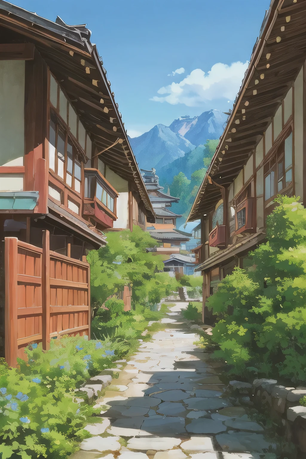Introduction of Ardenwood Village:
Immerse yourself in the tranquility of the ancient city of Lijiang, Yunnan, Nestled in the snowy mountains,The house is surrounded by lush flowers and succulents., Presented in iconic Disney animation style, The picturesque Wangulou House, Cobblestone Street, and a tranquil atmosphere reminiscent of a bygone era. Panoramic view showing the vast ancient city houses, Slowly flowing stream, And the timeless beauty of this magical ancient city.