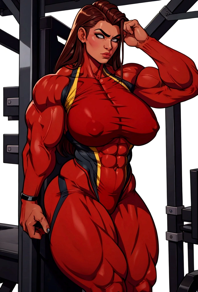 huge muscle proffesor woman