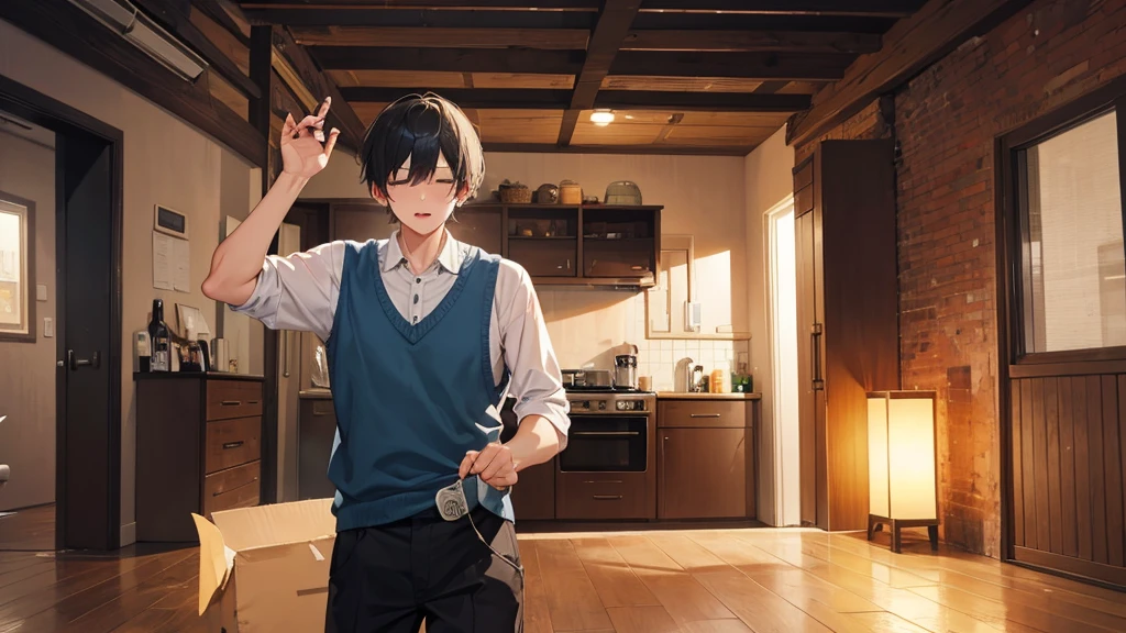 man coming home drunk