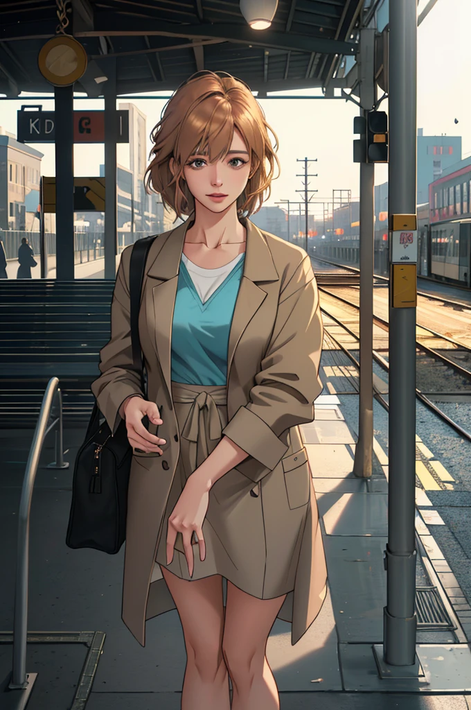 A person waiting for a train in a quiet atmosphere,soft lighting,deserted seats,outside view,train station
Medium: illustration
Image quality: (best quality,4k,8k,highres,masterpiece:1.2),ultra-detailed,(realistic,photorealistic,photo-realistic:1.37),HDR,UHD,studio lighting,sharp focus,physically-based rendering,extreme detail description,professional
Art style: realistic
Color tone: soft tones
Lighting: soft and soothing