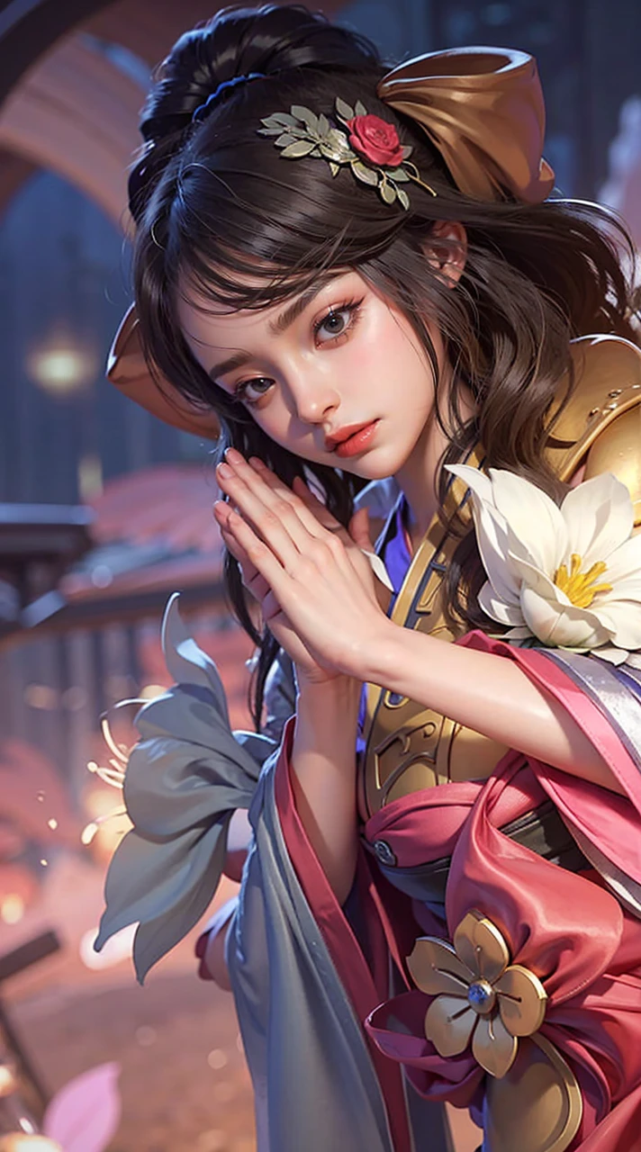 a close up of a girl(vexana) , green hair , big booobs , shadowbringers cinematic, 4 k detail fantasy, a beautiful fantasy empress, game cg, xianxia fantasy, xianxia hero, 2. 5 d cgi anime fantasy artwork, cinematic goddess close shot, ruan jia and artgerm, wow 4 k detail fantasy, hyperdetailed fantasy character
