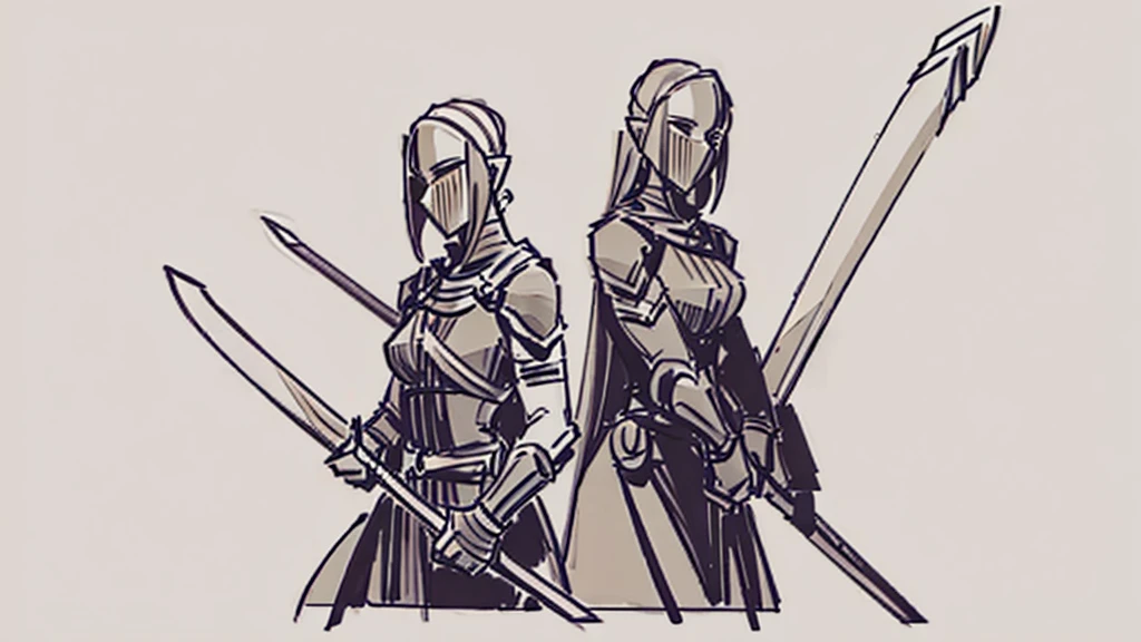 Sketches of swords