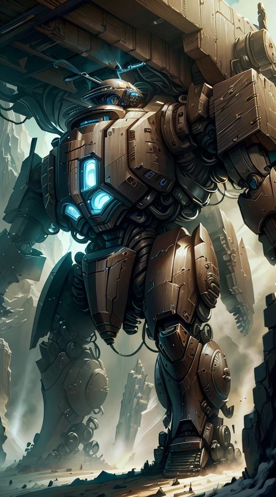 BING IBISpaint
CyberDroid - Military War Machine (Dream Eater)
Prompt : (POV). The futuristic mecha-robot technology with (colouring) body. Massive weapon, while standing on the top cliff of the frozen mountain with blizzard view