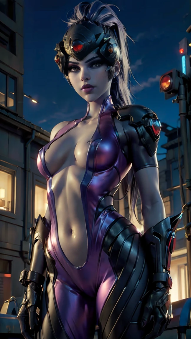 sexy woman widow maker sexy neon suit