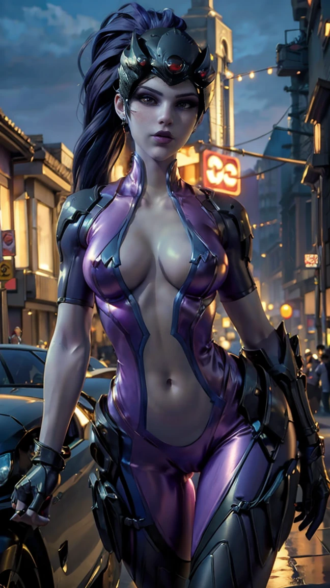 sexy woman widow maker sexy neon suit