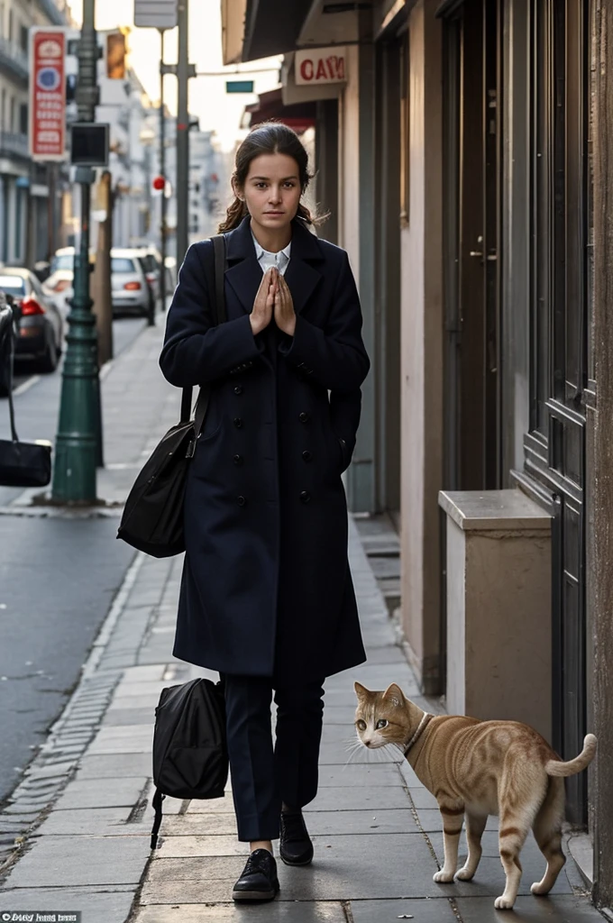 Image for this text: Pursued by Obsession In a distant city, Anna lives in a small and humble apartment.. In the mornings she studies at the university, He spends the afternoons working in a restaurant and at night he is at home doing chores., organizing her payments or feeding a curious stray cat with a whitish coat that appears from time to time to visit her. 
To get to the university she had to walk a few streets until she reached the bus stop.. Usually the road was quiet, after all it was very early; although sometimes I saw a strange boy with pale skin in the distance, even though he seemed harmless due to his shy demeanor and how thin he was, Anna found it disturbing so she just gave him a small polite smile when she couldn&#39;t help it. For Anna, the job of a waitress is not the best of all., Everyone should be served in the best way and with a smile on their face., which is sometimes very easy, But when dealing with arrogant old men it is really complicated.; but the salary is generous for your position, It&#39;s barely enough to cover all the expenses, but if you save enough and don&#39;t owe any payments, you can get a can of tuna for your feline friend..
One day, a lady of high society, With a booming voice and a tiny squeaky dog they enter the restaurant where Anna works.
Excuse me Madam... Lady Schmid for you little girl Of course, excuse me, lady schmid I&#39;m afraid your dog is being very boisterous so I must ask you to leave! How dare you!?! You  are a useless and insolent waitress. I...
Do you even know who I am? Well, you will remember me forever since you will lose your job for this and I will make sure no other decent establishment will accept you even as a floor cleaner. Anna was never very religious but she was praying that her threats were not true., because his whole life depended on that job, the rent