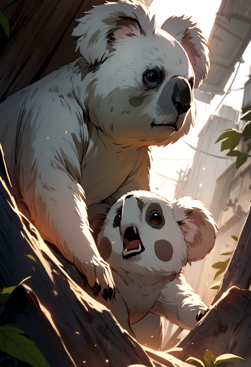 Make the koala angry