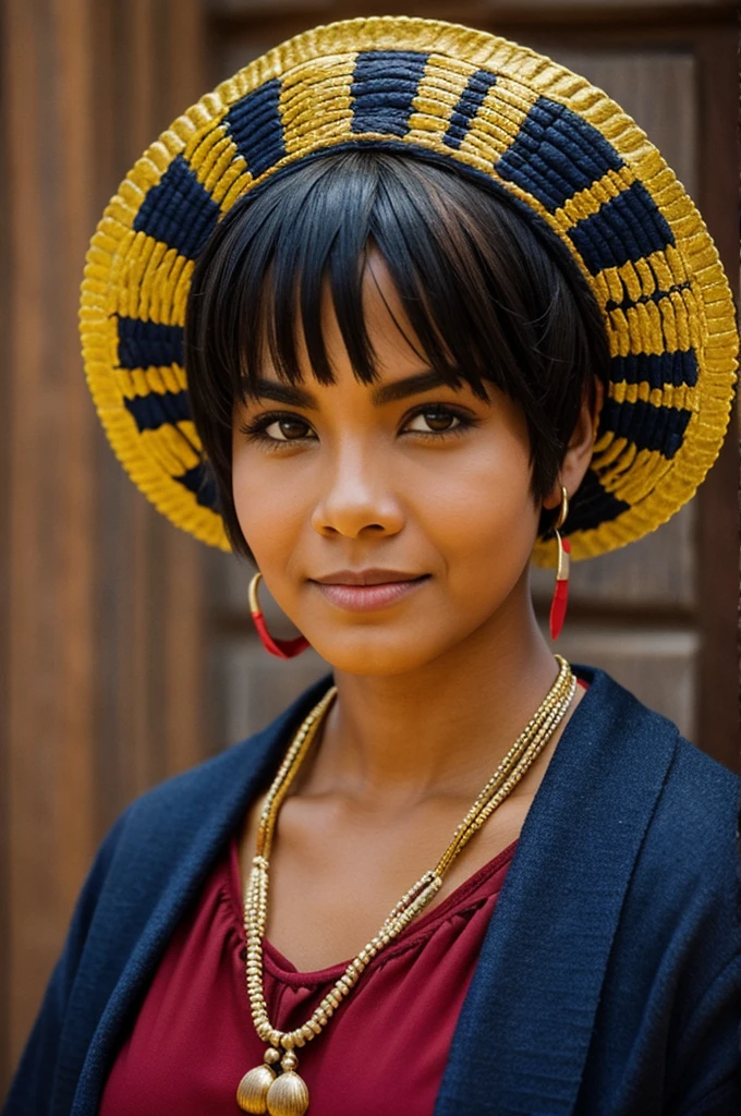 Inca with short hair