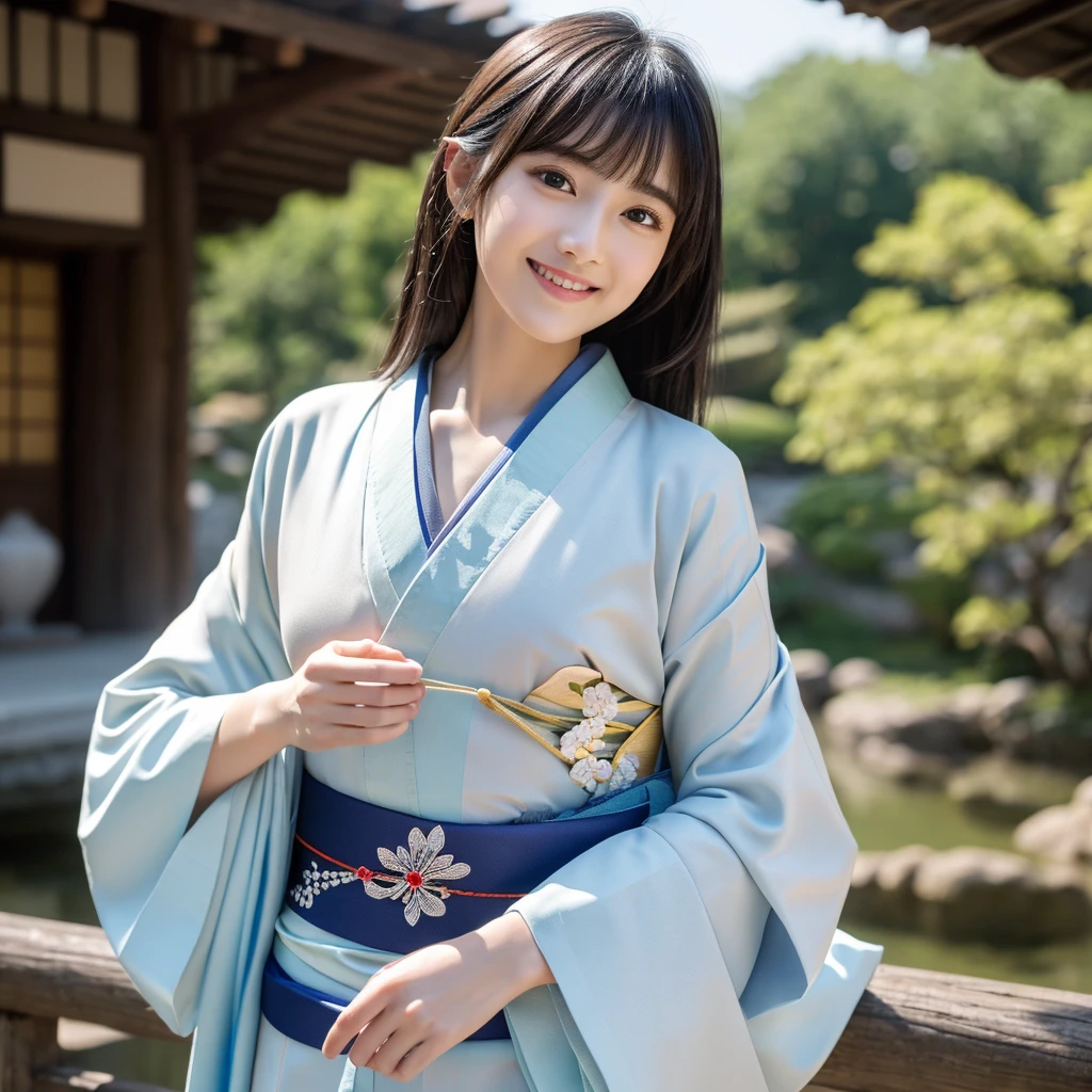 (8K、Raw photography、top-quality、masterpiece:1.2)、Ultra-detail、超A high resolution、(realisitic、photoRealstic:1.37)、portlate、High-detail RAW color photos、professional photograpy、extremely delicate and beautiful、A highly detailed、 8K Wallpapers、magnificent、finely detail、huge filesize、Official art、Highly detailed CG Unity 8K wallpapers、highly detailed beautiful girl、extra detailed face、extremely detailed eye、highlydetailed skin、extremely detailed fingers、highly detailed nose、highly detail mouth、perfect anatomia、highly detailed back ground、Highly detailed attire、1 girl、(18year old:1.2)、10 generations、Cute s、famous Japan idol、cute little、(small tits:1.2)、Realistic body、Petite、fair white skin、shinny skin、slenderbwell-styled、A darK-haired、Hair collection、(Pattsun bangs:1.2)、A smile、kawaii、young、kawaii faces、Lifelike face、Beautiful eyes、Sauce order、(kimono:1.4)、Dense embroidery、耳Nipple Ring、(hair adornments:1.2)、eye、cowboy shot、frontage、standing athletic pose、Contrapo、outside of house、(natta:1.4)、bathrobe、kyoto、Dynamic lighting、Valley、