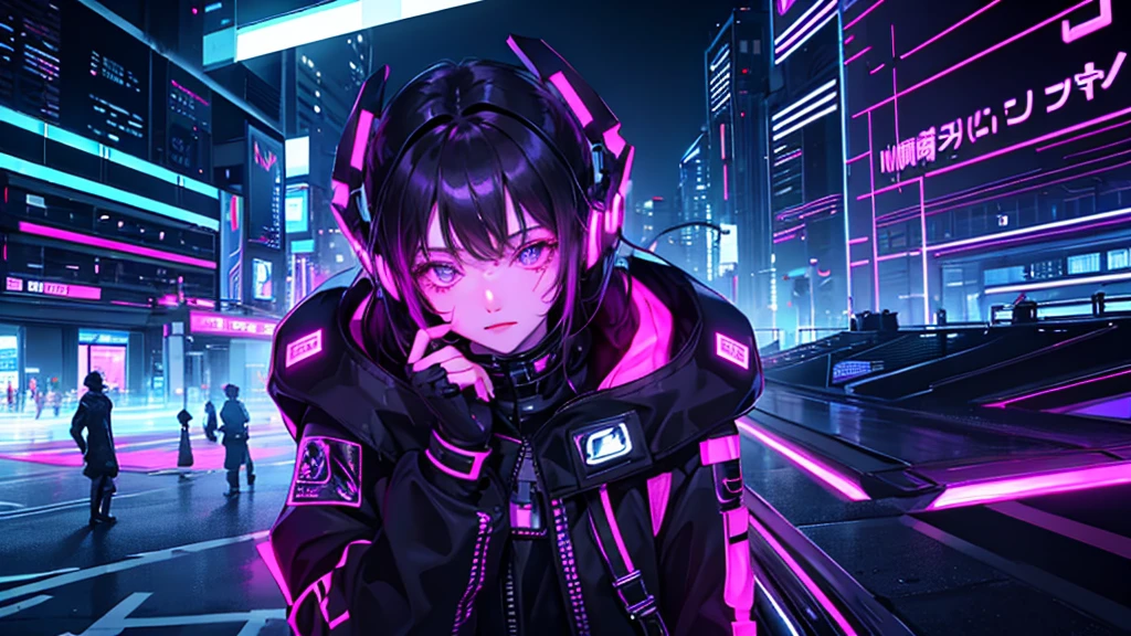 Neon City、cyber punk、Decadent、wide area、scenery、night、Future、dark、Dark Techno、Chillout、cyber punk、No people、