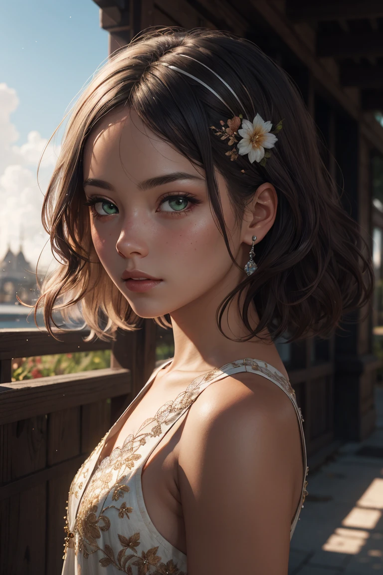 1 girl, ven:0.3) woman, layered multicolored hair, candid portrait, establishing shot, detailed background, atmospheric, hair flowing in the wind, young girl, white hair, green eyes, wearing filmy transparent clothes, floating particles, backlightinasterpiece))), (((masterwork))), ((top quality)), ((best quality)), ((highest quality)), ((highest fidelity)), ((highest resolution)), ((highres)), ((highest detail)), ((highly detailed)), ((hyper-detailed)), (((detail enhancement))), ((deeply detailed)), awe inspiring, breathtaking, uhd, hdr, fhd, 8k, 16k, 32k, k, meticulous, intricate, intimate, nuanced, (((the most beautiful images in existence))), (((the most beautiful artwork in the world))), (RAW photo, film grain), caustics, subsurface scattering, reflections, photorealistic, 35mm, intricate details, hyperdetailed, natural skin texture, hyperrealism, sharp,