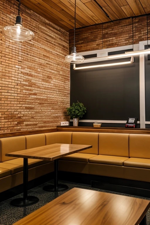 Waffle shop interior