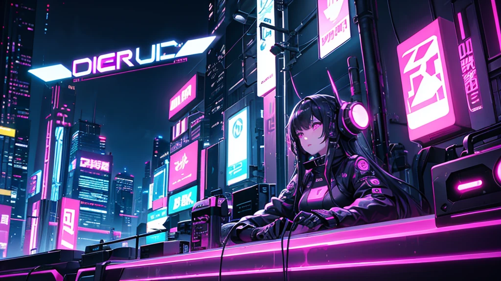 Neon City、cyber punk、Decadent、wide area、scenery、night、Future、dark、Dark Techno、Chillout、cyber punk、No people、