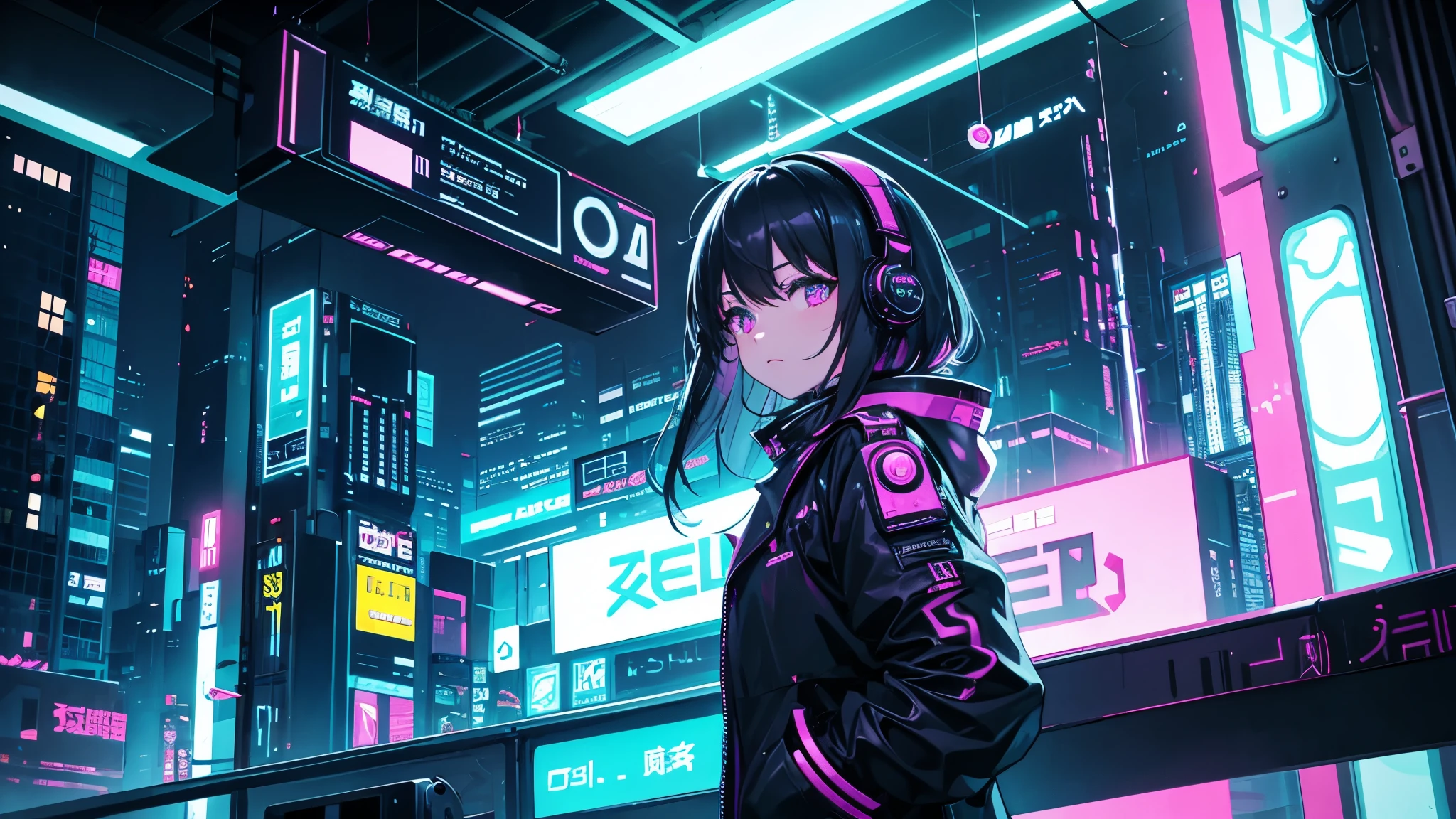 Neon City、cyber punk、Decadent、wide area、scenery、night、Future、dark、Dark Techno、Chillout、cyber punk、No people、