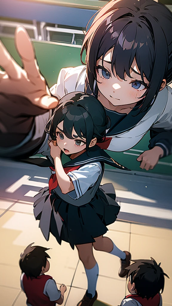 images of children talking at school