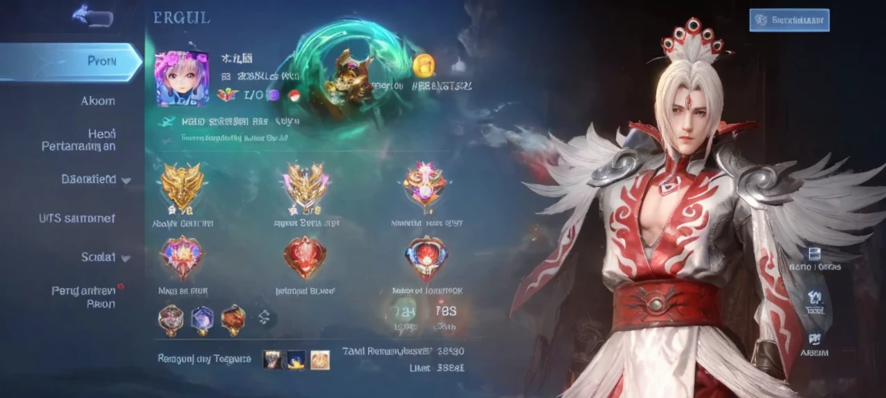 (absurdres, highres, ultra detailed, HDR), masterpiece, best quality, Android Game Character , short hair, handsome boy, anime eyes, Mobile Legends Hero, detailed scebe, detailed character