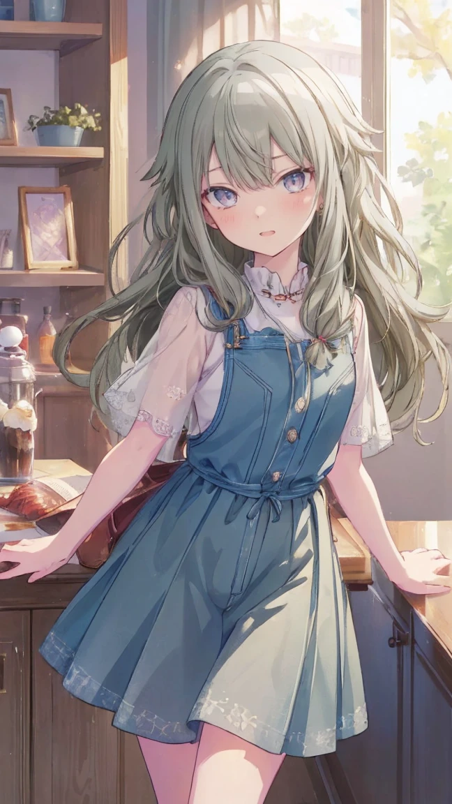 (masterpiece, 最high quality:1.6),Best image quality、最high quality、Perfect lighting,masterpiece、Best image quality、最high quality、Lori、Girl、 Cute pose, masterpiece, Anime art style, Cute moves、Most detailed, high quality、Shiny Hair、Very fine and beautiful bright eyes、nose blush、Very detailed, clear and beautiful face, Awards, (((Anatomically correct))、Cowboy Shot
