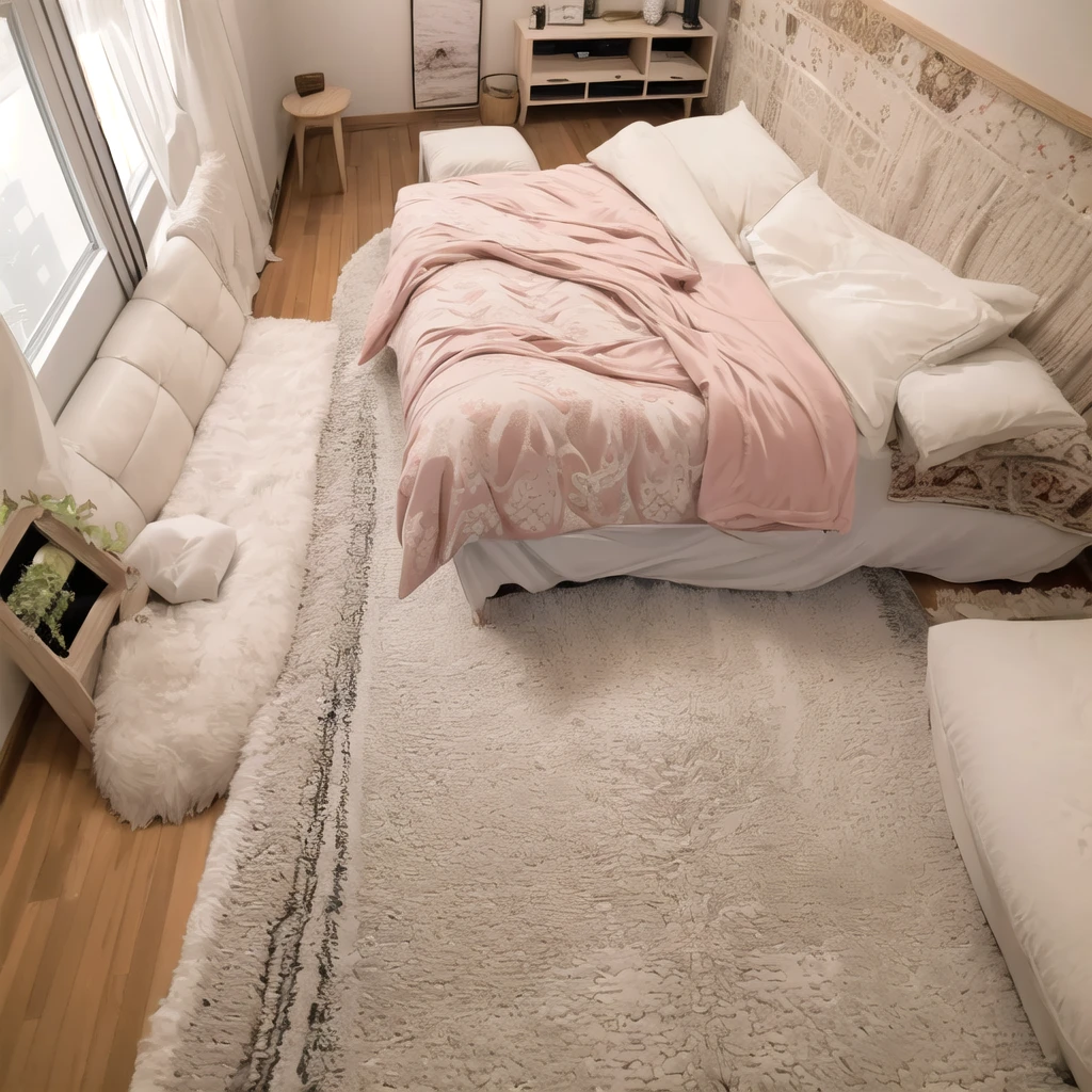 Highest quality, Super detailed, figure, Very complicated,
JJ Room, scenery, bed, pillow, Remote controller, curtain, indoor, carpet, controller, bedroom, rug, window, Wooden floor, box, Realistic, photograph (Moderate), photograph background
