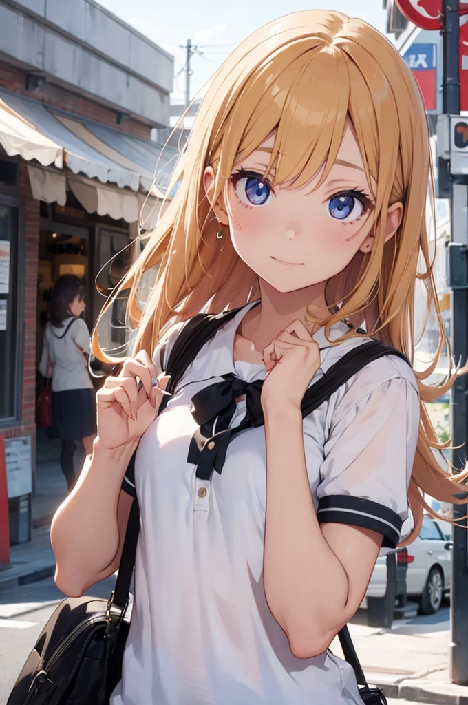 Beautiful modern fashion girl drinks Coca-Cola, cinematic style,8k resolution, soft lighting,super details of skin and hair texture, eyeballs,nase, mouth are realistic details,hair blonde; dynamics, bonitsa, anime 4k, dressed in school clothes