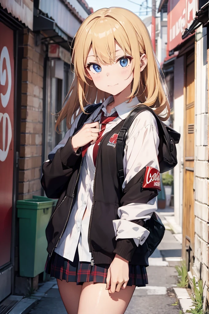 Beautiful modern fashion girl drinks Coca-Cola, cinematic style,8k resolution, good hands, intricate anime, good, best image, eyeballs,nase, mouth are realistic details,hair blonde; dynamics, bonitsa, anime 4k, dressed in school clothes