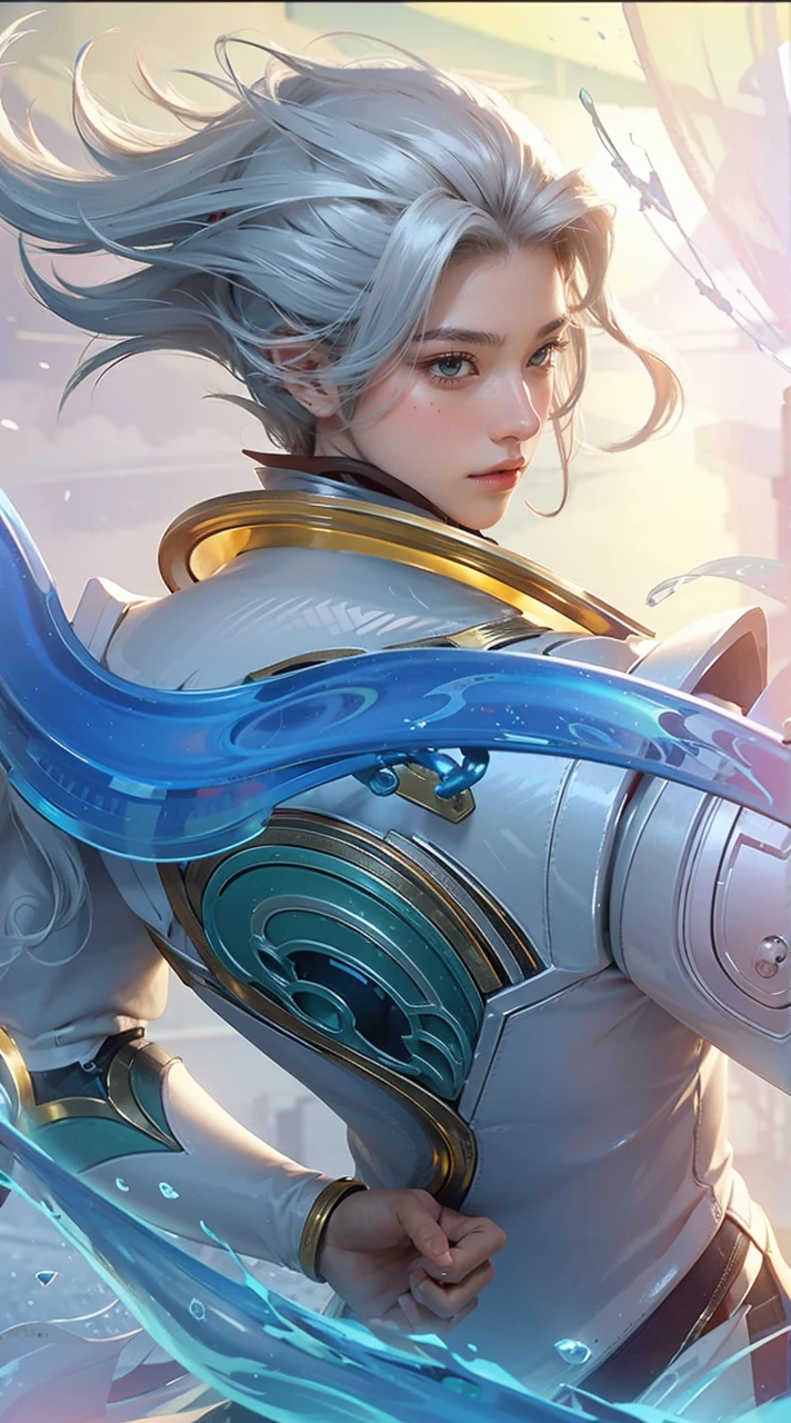 Highest image quality, outstanding details, ultra-high resolution, (realism: 1.4), the best illustration, favor details, highly condensed 1boy, with a delicate and beautiful face, dressed in a black and green mecha, wearing a mecha helmet, holding a directional controller, riding on a motorcycle, the background is a high-tech lighting scene of the future city.