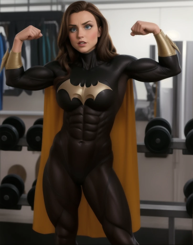 batman woman, muscular
