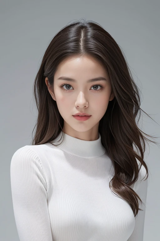 highest quality、4K、Beautiful lady、Perfect Face、Perfect Style、perfect body、Sunburn、beautiful lady、mature、long curly layer brown hair、Swept-back hair、full body, sexy 、charming、healthy、
BREAK(Futuristic architecture design,smooth white ribbed structure creating curves,design suggesting flexibility,monochromatic color scheme emitting serenity,surface softly reflecting light,delicate gradation,stillness akin to being enveloped in morning mist,minimalism,simple yet impactful sculptural beauty,spirit of modernism architecture,shadow play through light manipulation,harmony between structure and space,sculptural elements as visual art,fusion of advanced technology and nature,photorealistic rendering)
