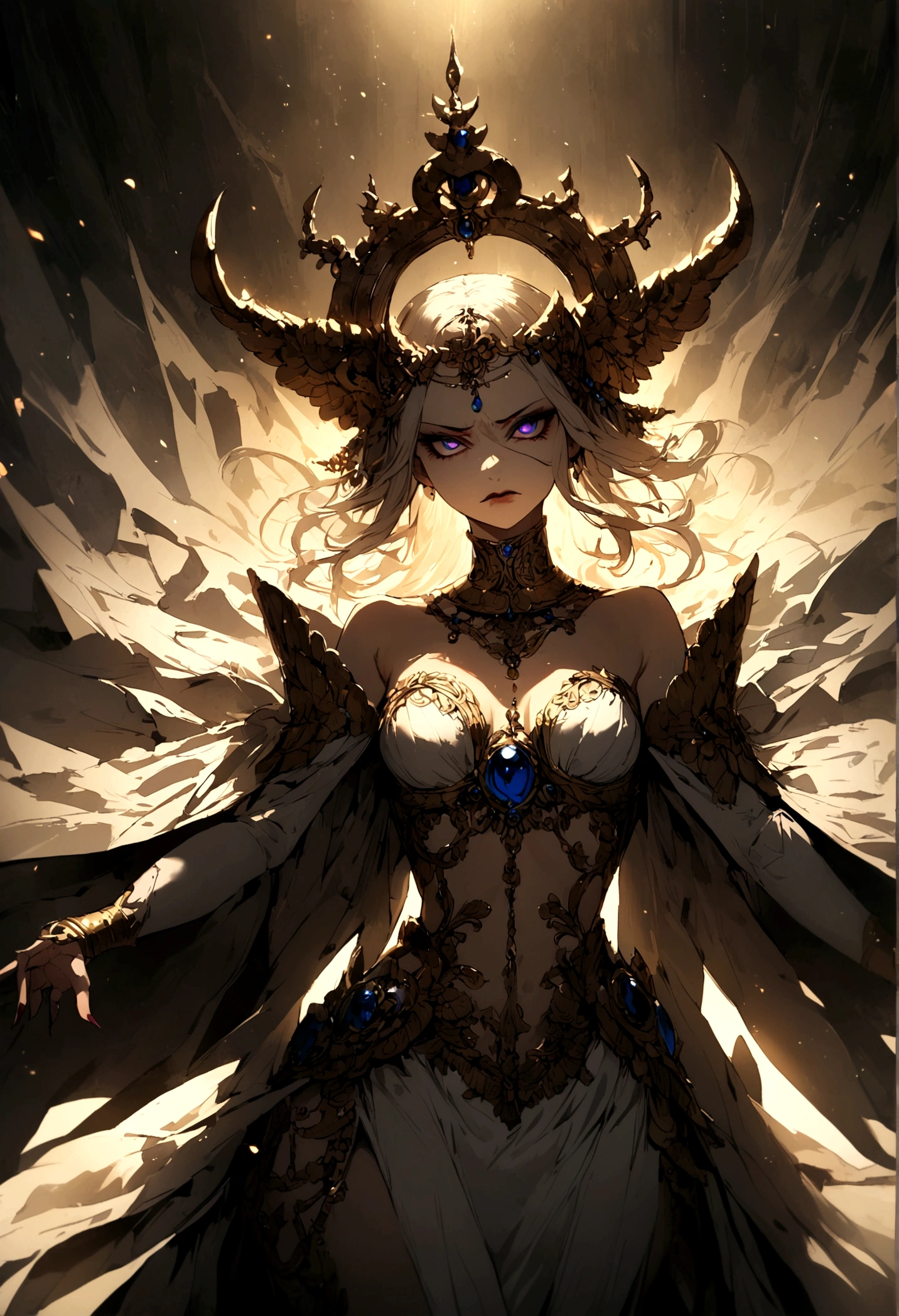 goddess, beautiful, evil