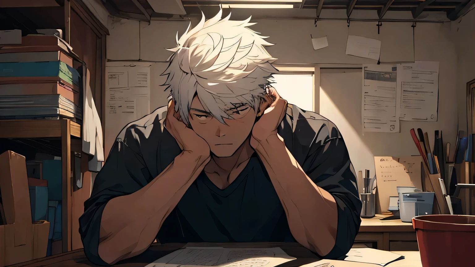 a 24 year old boy who is thinking