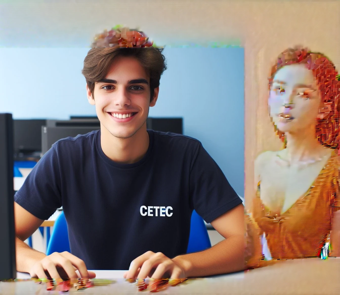 Expands above the head 