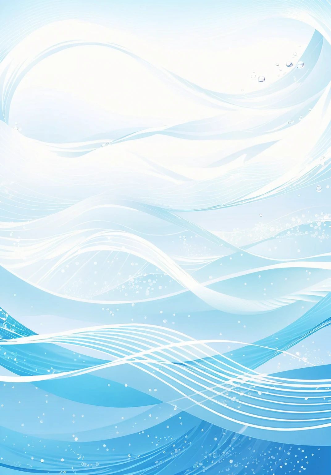 there is a picture of a blue and white wave background, water background, azure waves of water, water torrent background, wave of water particles, wavy water, breezy background, ethereal background, clean background, ocean background, abstract rippling background, vector background, cold pure color background, sea background, cool background, background soft blue, organic flowing background, water texture