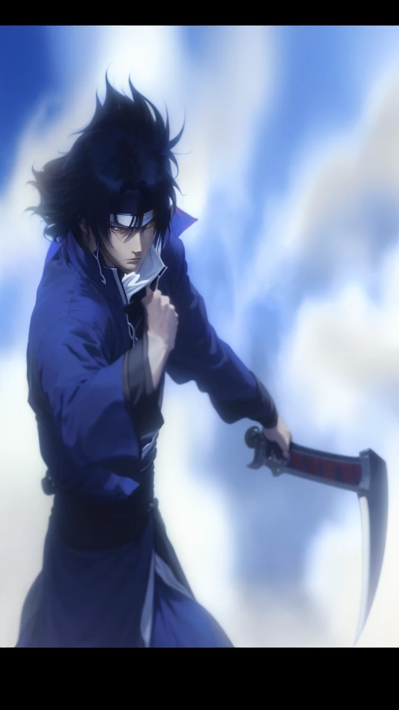 Anime image of a man holding a sword in his hand, Ninja scroll anime style, hijikata toushirou of gintama, Vampire Hunter D, inspired by Kusumi Morikage, From Kenshin, Anime ninja scroll, Anime screenshots, masamune shiro, Rurouni Kenshin, グロAnime screenshots