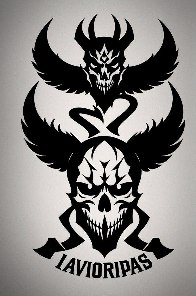 A dangerous mafia styled logo name The Violent Devils