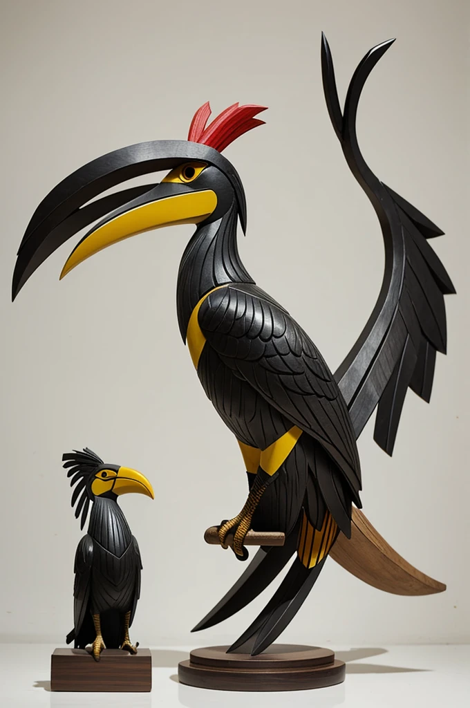 hornbill simple sculpture