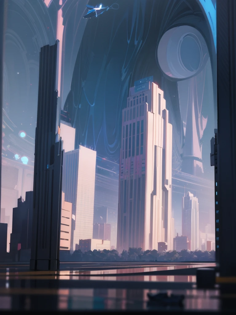 inside a luxury office building, tall columns, vaulted ceilings, spacious hall, interior of the future, space academy interior, behind the high arched windows there is a city with skyscrapers, spaceships fly across the sky, frame from the floor, illustration, white-gray shades, (((people are missing))), illustration для фона, even lighter
,conceptual art, anime style cityscape, city in the background, Optimistic matte painting, day cityscape, inspired by Hugh Ferris, conceptual art, Cinematic installation frame, conceptual art, conceptual art, conceptual art!, soft focus matte painting