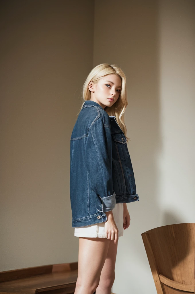 Blonde short girl