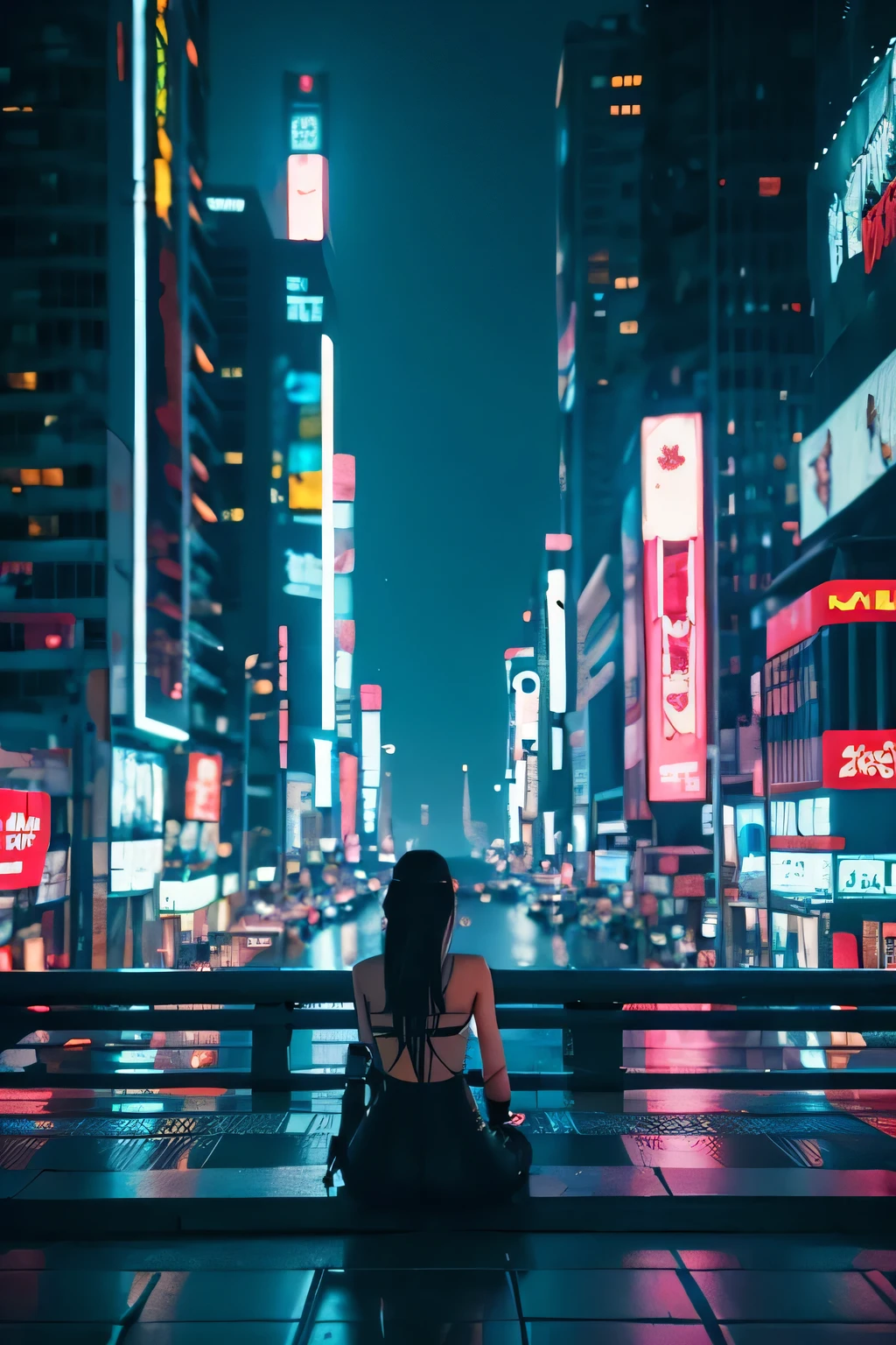 cyberpunk city, Cyberpunk Meditation ,White Wolf