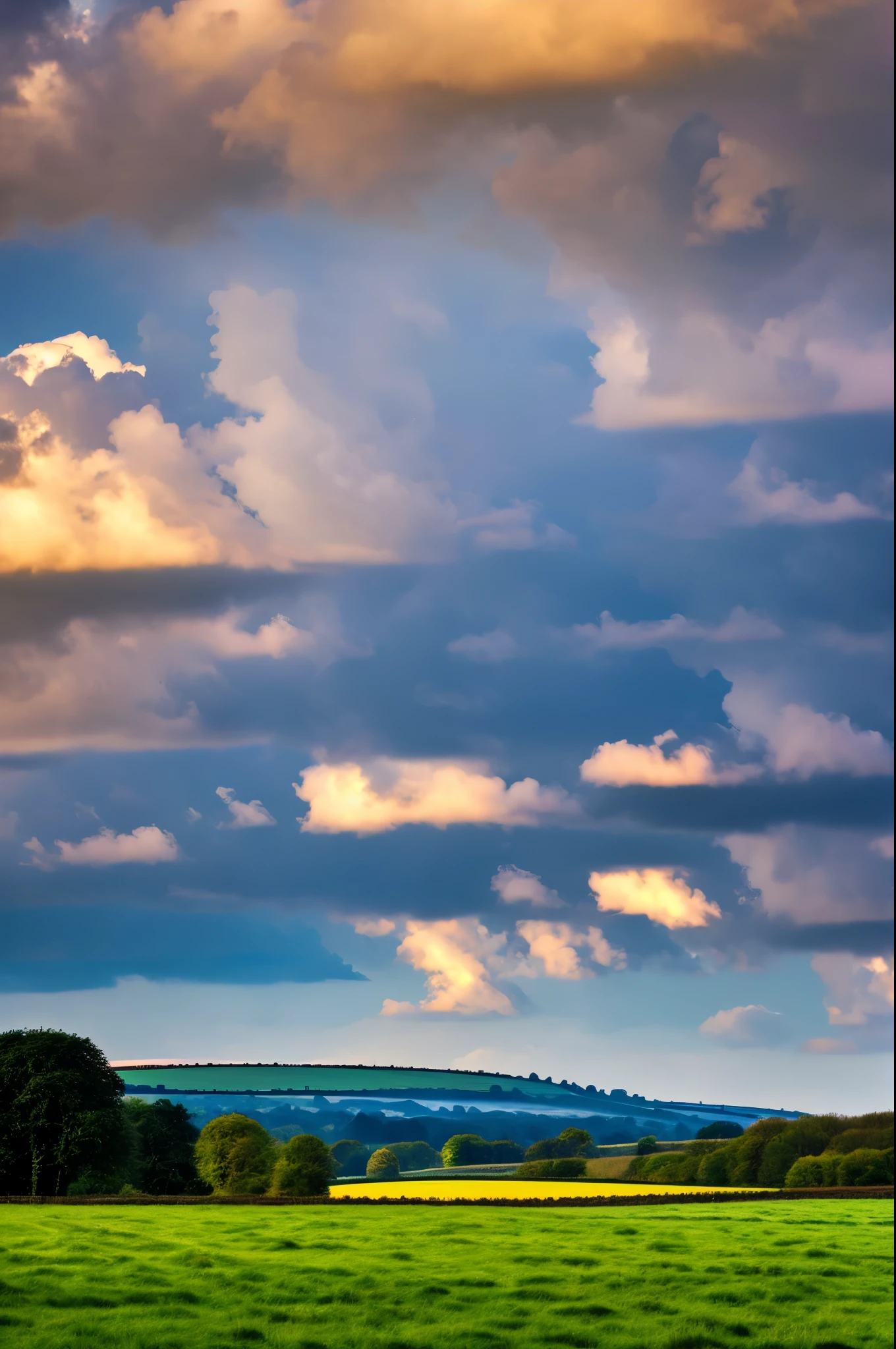 Original landscape,Sky and clouds,Tyndall effect,A country road,Colorful hot air balloon,High quality desktop wallpaper, Verdant forest, Detailed field properties, Beautiful English countryside, Stunning scenery, Rolling Hills, Landscape Wallpaper, Lush countryside, Green forests, Stunning scenery, Green fields in the background, High quality wallpaper, Beautiful wallpapers,Ultra high quality,Ultra HD,Ultra-high resolution