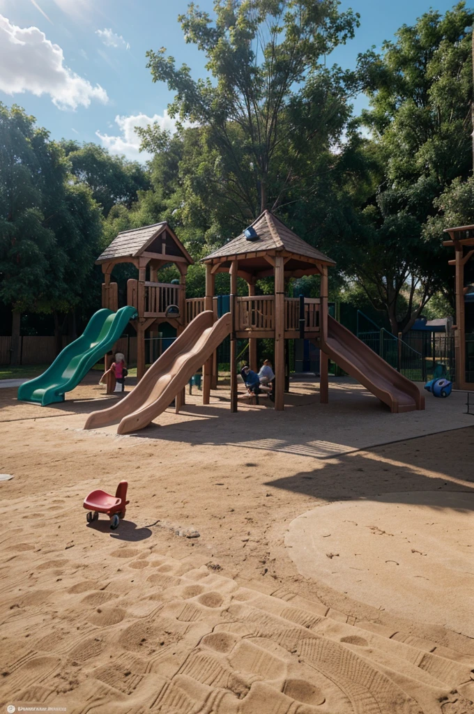 a comfortable playground for children to play, ultra realistic, 4k quality,