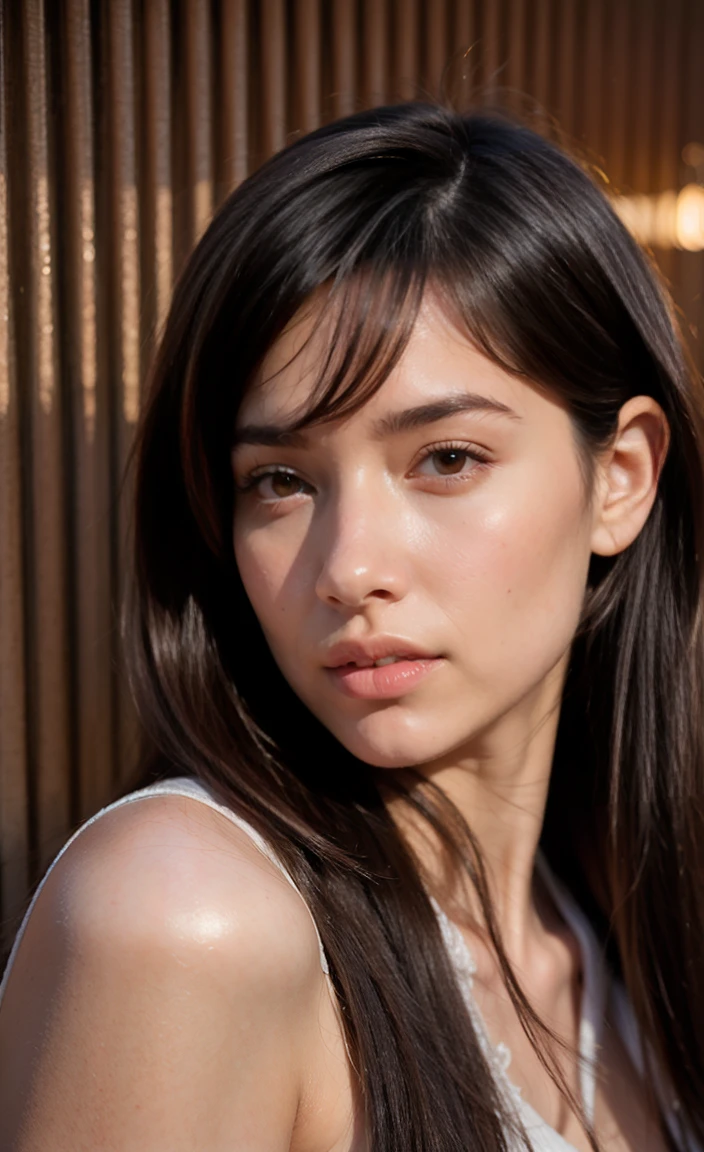 (photorealistic:1.4),best quality,realistic, masterpiece, an extremely delicate and beautiful, CG,extremely detailed ,highres, extremely detailed, 1girl, tifa_lockhart,beautiful detailed girl,full body, realistic,japanese clothes, beautiful detailed red eyes, light on face, cinematic lighting,,  